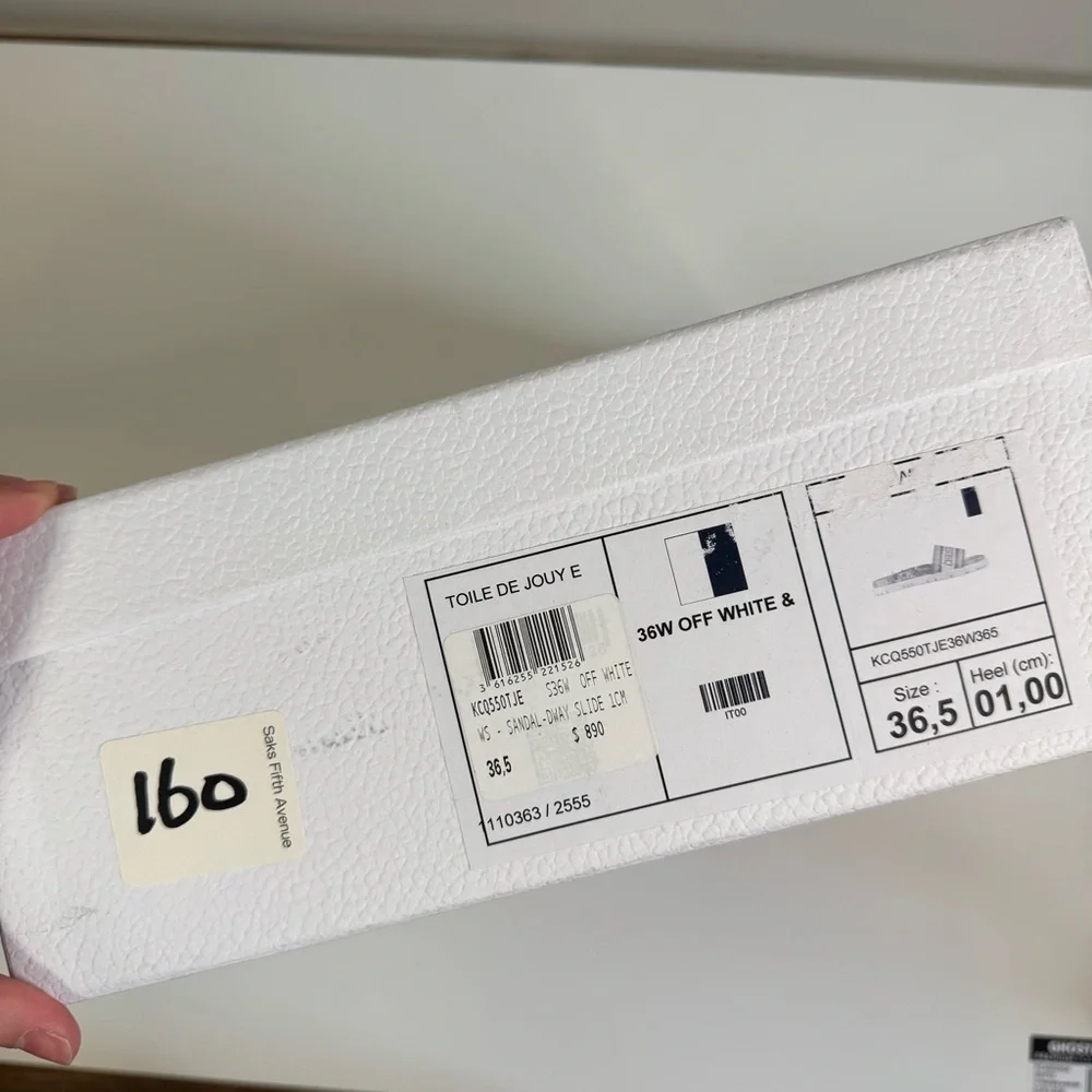 Christian Dior Dway Navy and Cream Slides Sandals - Picture 3 of 16